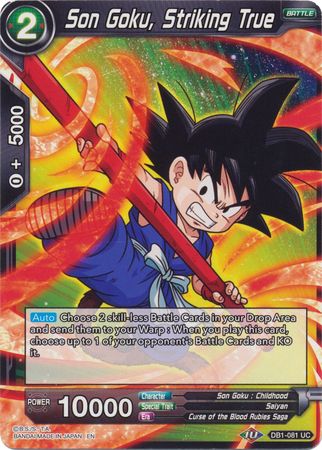 Son Goku, Striking True (DB1-081) [Dragon Brawl] | Amazing Games TCG