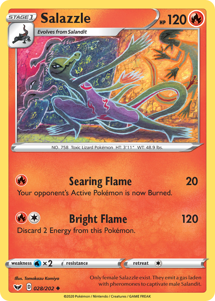 Salazzle (028/202) [Sword & Shield: Base Set] | Amazing Games TCG