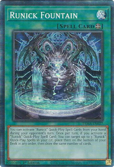 Runick Fountain [TAMA-EN027] Collector's Rare | Amazing Games TCG