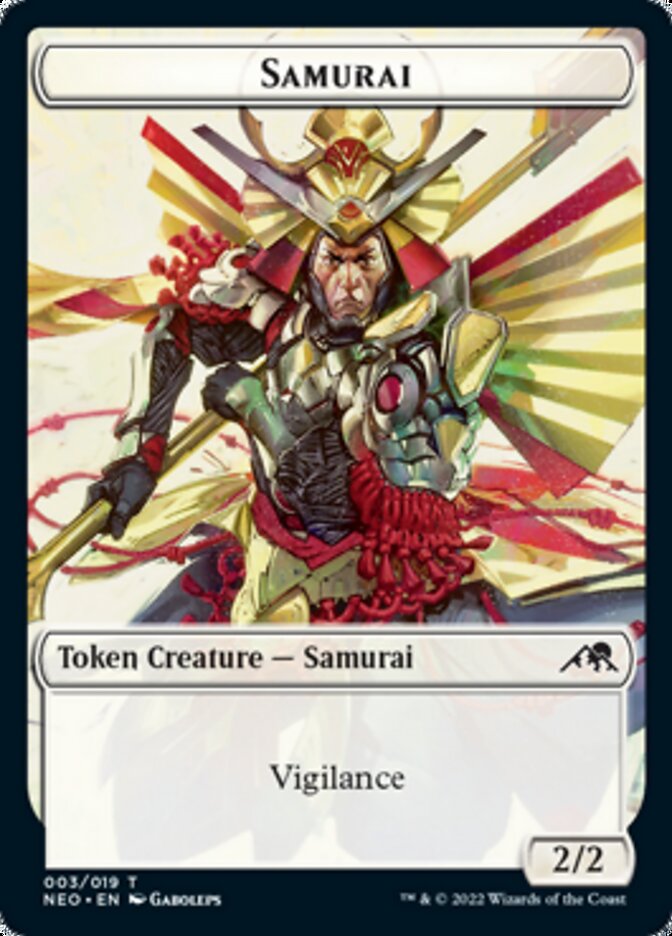 Samurai Token [Kamigawa: Neon Dynasty Tokens] | Amazing Games TCG