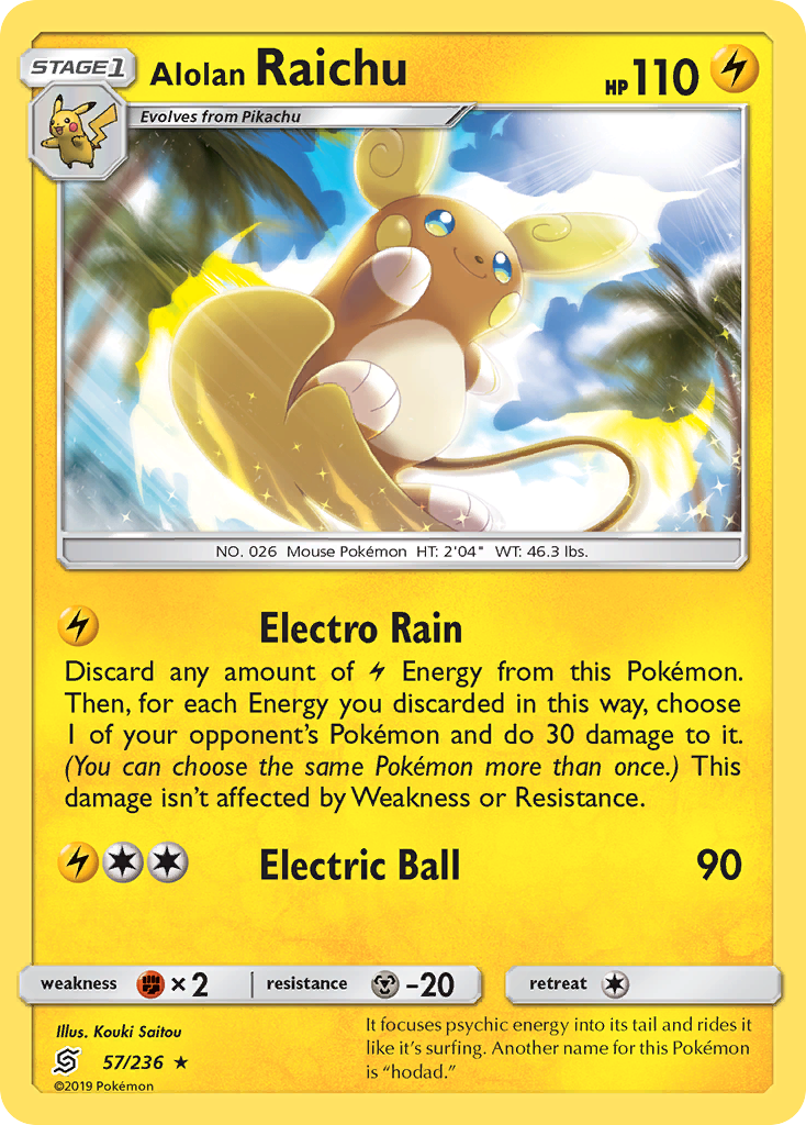 Alolan Raichu (57/236) [Sun & Moon: Unified Minds] | Amazing Games TCG