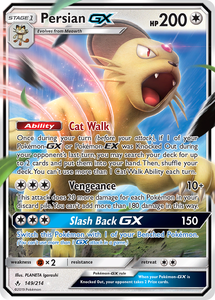 Persian GX (149/214) [Sun & Moon: Unbroken Bonds] | Amazing Games TCG