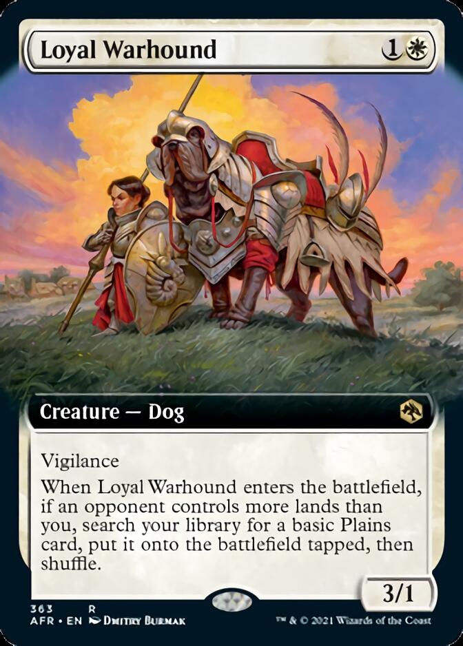 Loyal Warhound (Extended) [Dungeons & Dragons: Adventures in the Forgotten Realms] | Amazing Games TCG