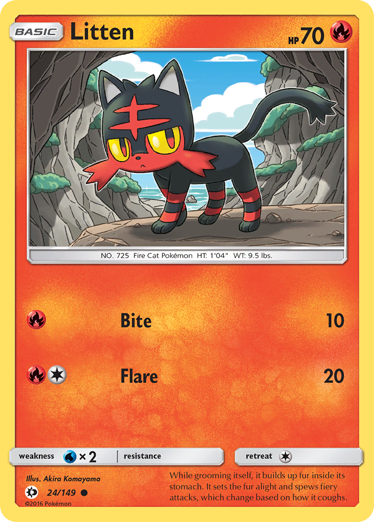 Litten (24/149) [Sun & Moon: Base Set] | Amazing Games TCG