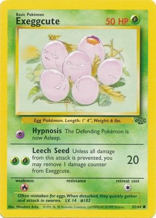 Exeggcute (52/64) [Jungle Unlimited] | Amazing Games TCG