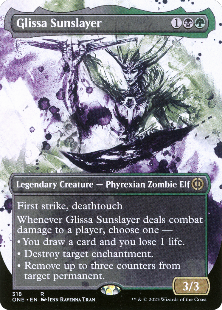 Glissa Sunslayer (Borderless Ichor) [Phyrexia: All Will Be One] | Amazing Games TCG