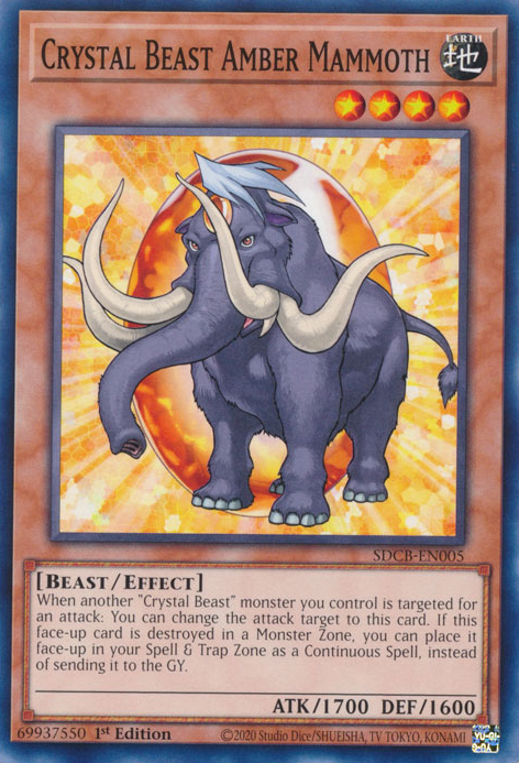 Crystal Beast Amber Mammoth [SDCB-EN005] Common | Amazing Games TCG