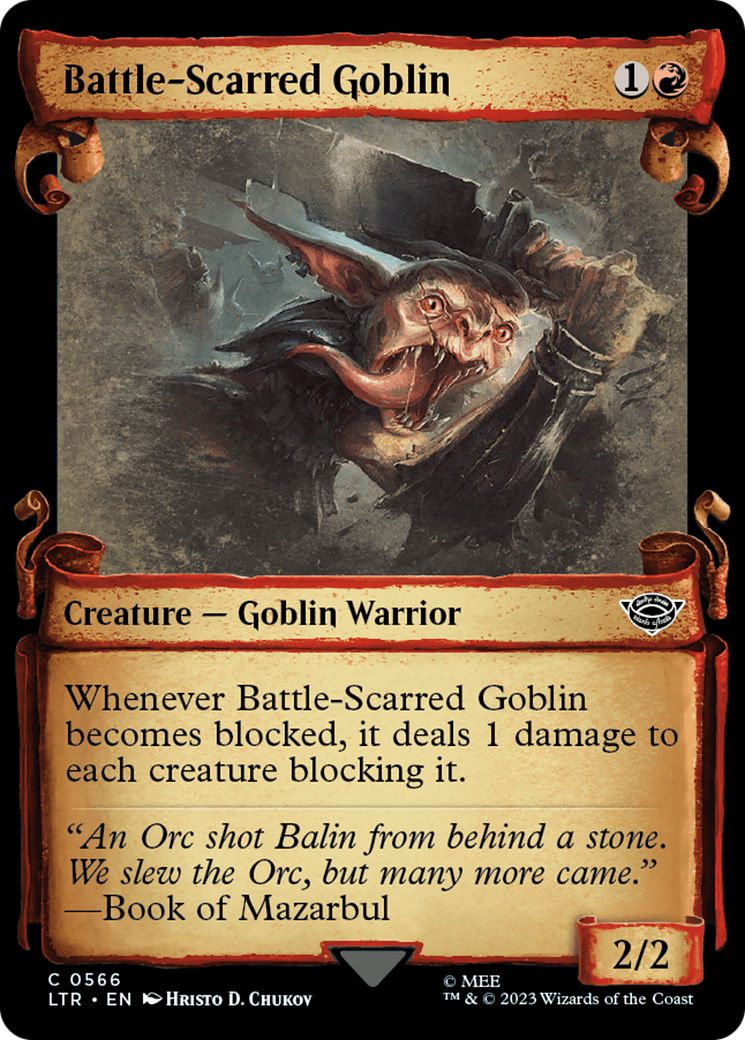 Battle-Scarred Goblin [The Lord of the Rings: Tales of Middle-Earth Showcase Scrolls] | Amazing Games TCG