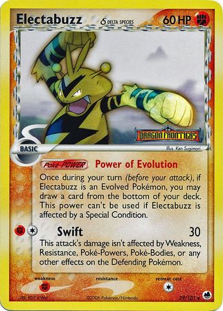 Electabuzz (29/101) (Delta Species) (Stamped) [EX: Dragon Frontiers] | Amazing Games TCG