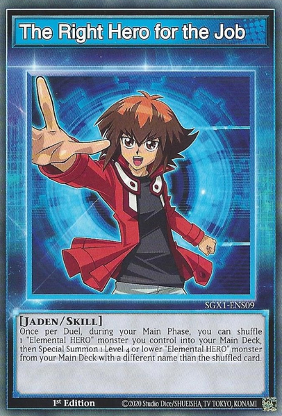 The Right Hero for the Job [SGX1-ENS09] Common | Amazing Games TCG