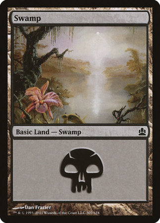 Swamp (307) [Commander 2011] | Amazing Games TCG