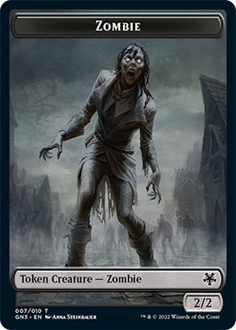 Zombie // Treasure Double-Sided Token [Game Night: Free-for-All Tokens] | Amazing Games TCG