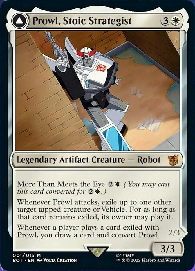 Prowl, Stoic Strategist // Prowl, Pursuit Vehicle [Universes Beyond: Transformers] | Amazing Games TCG