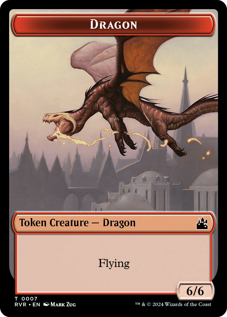 Dragon Token [Ravnica Remastered Tokens] | Amazing Games TCG