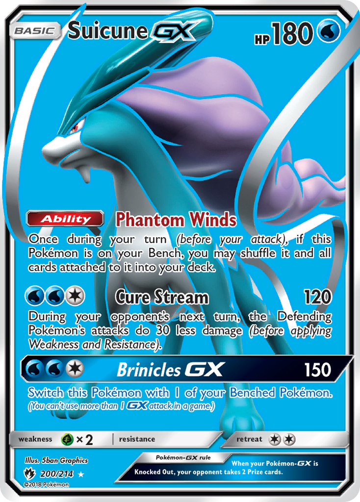 Suicune GX (200/214) [Sun & Moon: Lost Thunder] | Amazing Games TCG