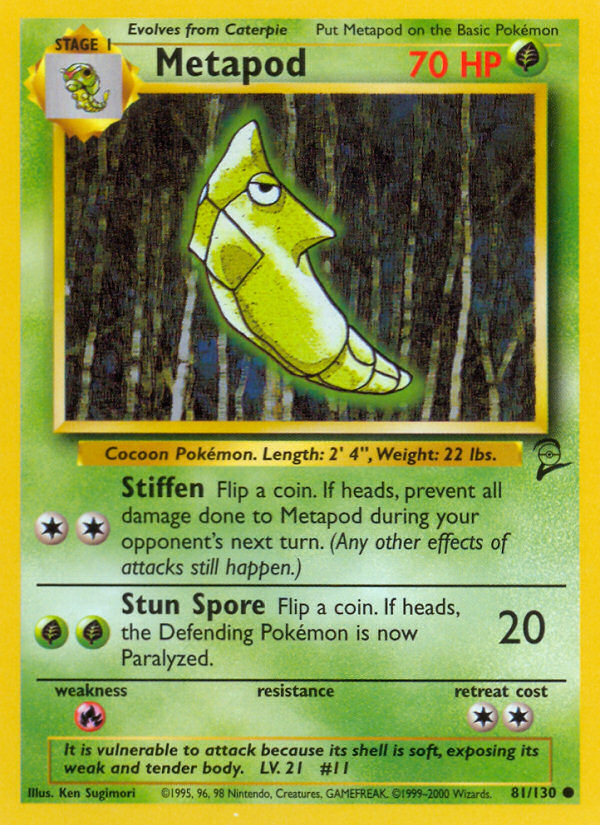 Metapod (81/130) [Base Set 2] | Amazing Games TCG