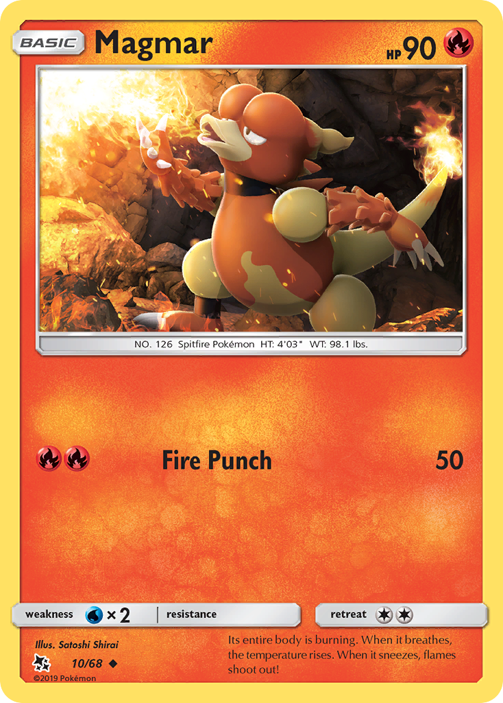 Magmar (10/68) [Sun & Moon: Hidden Fates] | Amazing Games TCG