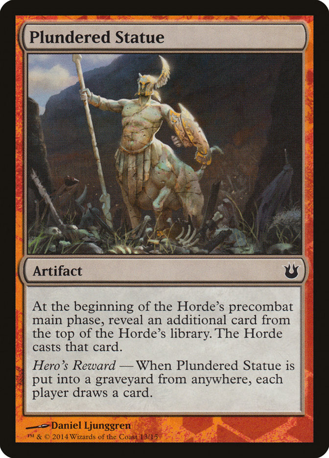 Plundered Statue [Born of the Gods Battle the Horde] | Amazing Games TCG