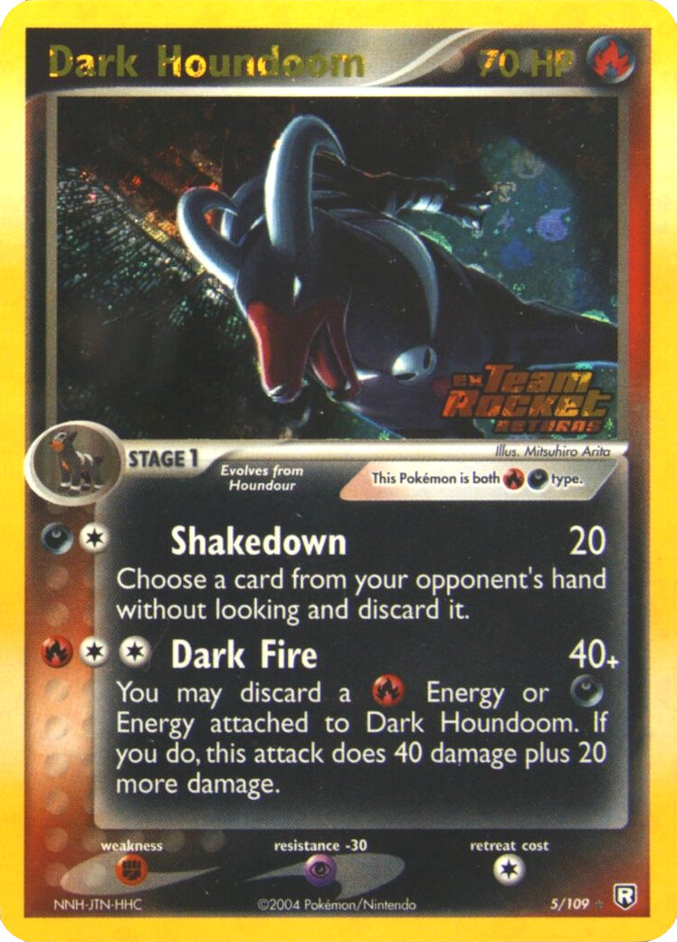 Dark Houndoom (5/109) (Stamped) [EX: Team Rocket Returns] | Amazing Games TCG