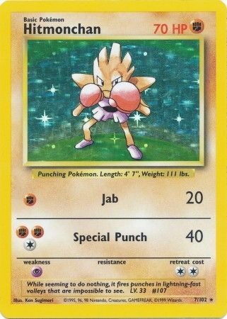 Hitmonchan (7/102) [Base Set Unlimited] | Amazing Games TCG