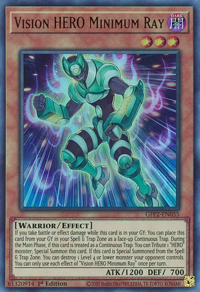 Vision HERO Minimum Ray [GFP2-EN055] Ultra Rare | Amazing Games TCG