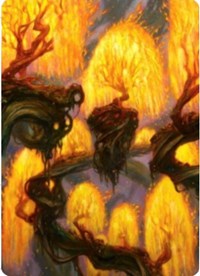 Grove of the Burnwillows Art Card [Zendikar Rising Art Series] | Amazing Games TCG