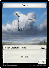 Bird // Food (0011) Double-Sided Token [Wilds of Eldraine Tokens] | Amazing Games TCG