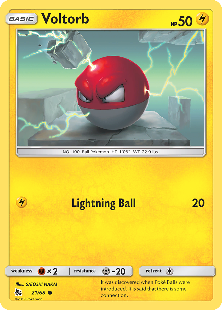 Voltorb (21/68) [Sun & Moon: Hidden Fates] | Amazing Games TCG