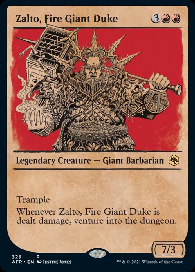 Zalto, Fire Giant Duke (Showcase) [Dungeons & Dragons: Adventures in the Forgotten Realms] | Amazing Games TCG