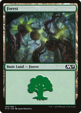 Forest (280) [Core Set 2019] | Amazing Games TCG