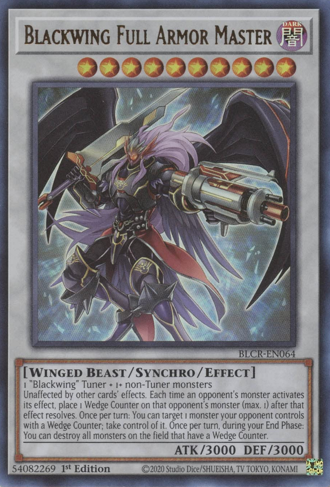 Blackwing Full Armor Master [BLCR-EN064] Ultra Rare | Amazing Games TCG