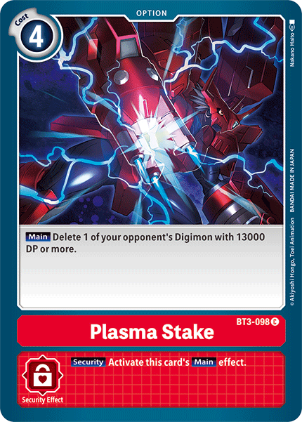 Plasma Stake [BT3-098] [Release Special Booster Ver.1.5] | Amazing Games TCG