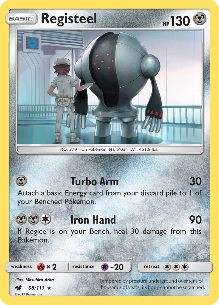 Registeel (68/111) [Sun & Moon: Crimson Invasion] | Amazing Games TCG