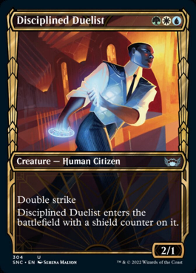 Disciplined Duelist (Showcase Golden Age) [Streets of New Capenna] | Amazing Games TCG