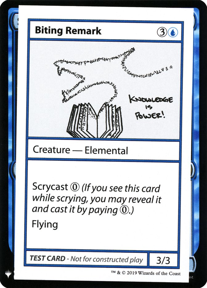 Biting Remark [Mystery Booster Playtest Cards] | Amazing Games TCG