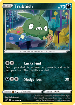 Trubbish (110/185) [Sword & Shield: Vivid Voltage] | Amazing Games TCG