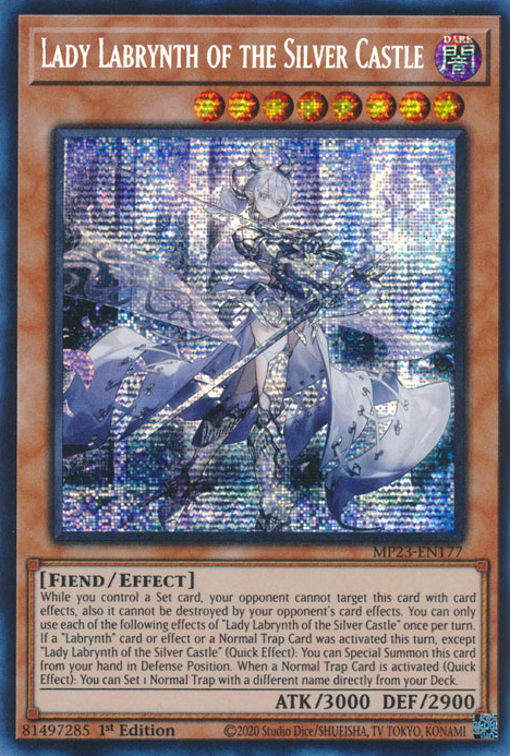 Lady Labrynth of the Silver Castle [MP23-EN177] Prismatic Secret Rare | Amazing Games TCG