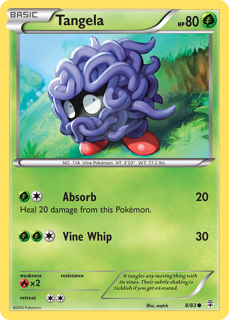 Tangela (8/83) [XY: Generations] | Amazing Games TCG