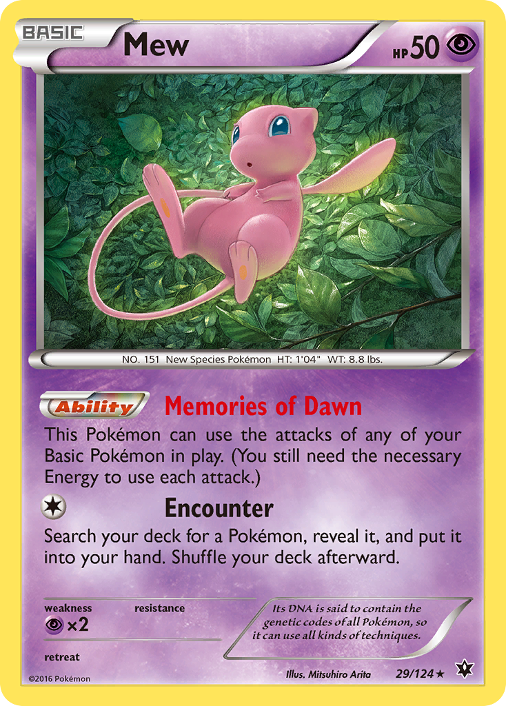 Mew (29/124) [XY: Fates Collide] | Amazing Games TCG