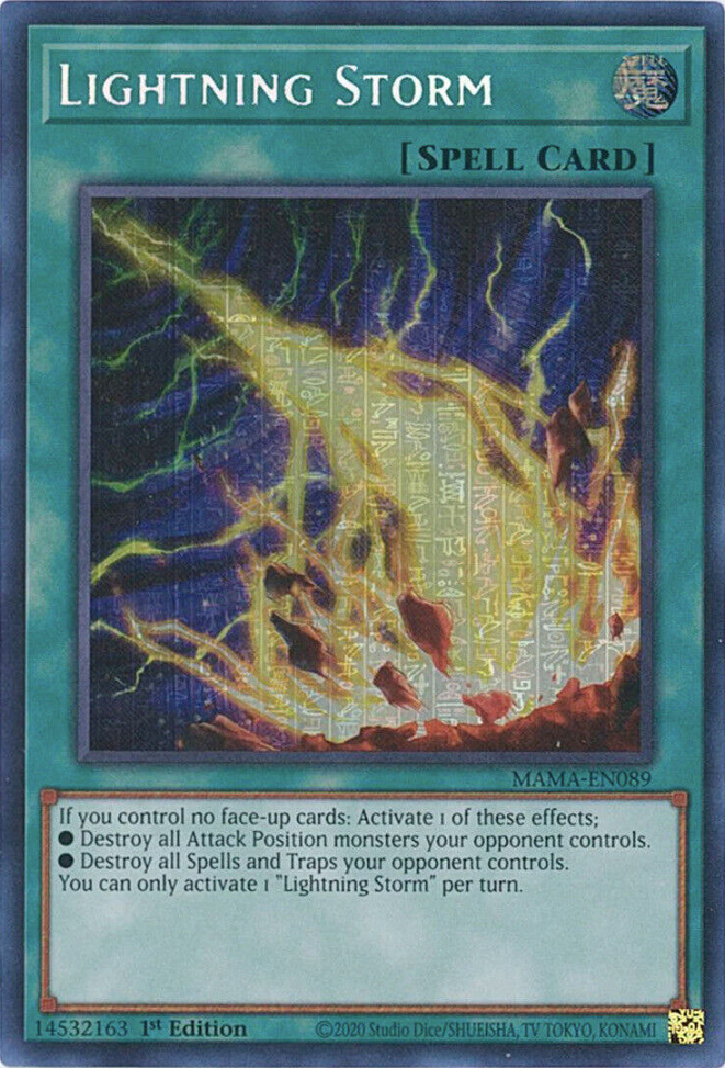 Lightning Storm [MAMA-EN089] Ultra Pharaoh's Rare | Amazing Games TCG