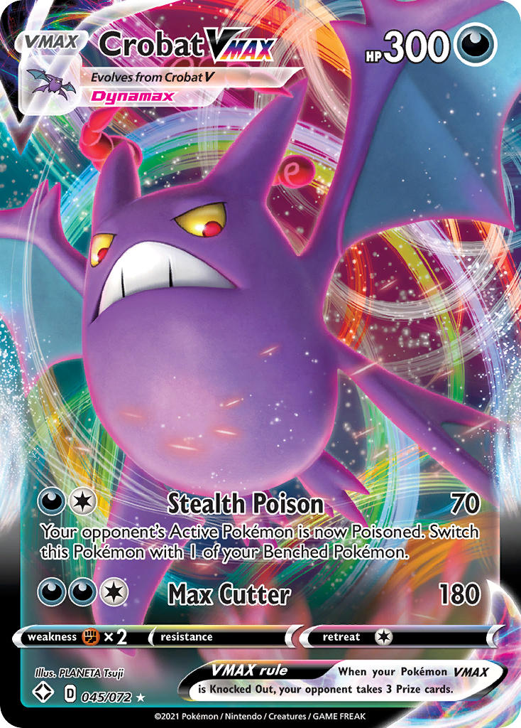 Crobat VMAX (045/072) [Sword & Shield: Shining Fates] | Amazing Games TCG