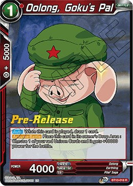 Oolong, Goku's Pal (BT10-016) [Rise of the Unison Warrior Prerelease Promos] | Amazing Games TCG