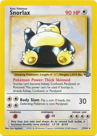 Snorlax (27/64) [Jungle Unlimited] | Amazing Games TCG