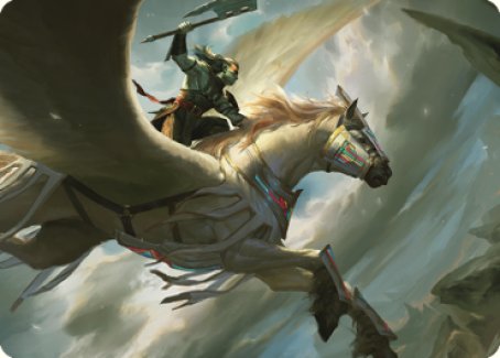 Cleaving Skyrider Art Card [Dominaria United Art Series] | Amazing Games TCG