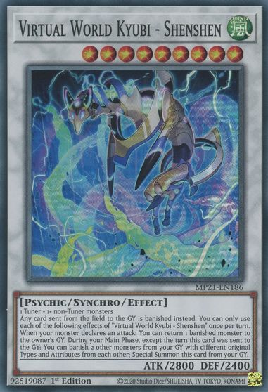 Virtual World Kyubi - Shenshen [MP21-EN186] Super Rare | Amazing Games TCG