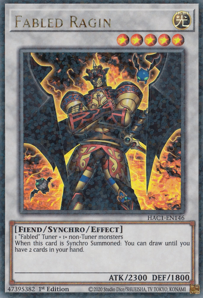 Fabled Ragin (Duel Terminal) [HAC1-EN146] Parallel Rare | Amazing Games TCG