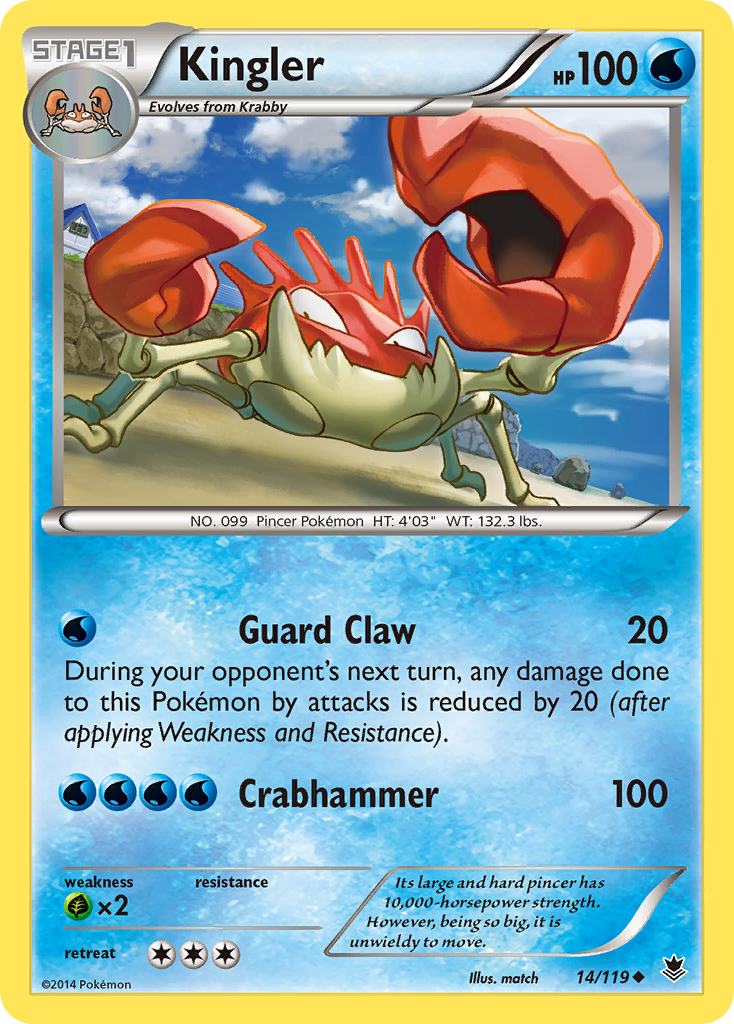 Kingler (14/119) [XY: Phantom Forces] | Amazing Games TCG