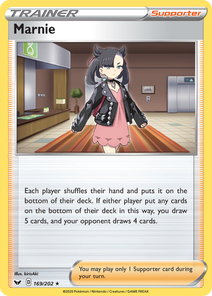 Marnie (169/202) [Sword & Shield: Base Set] | Amazing Games TCG