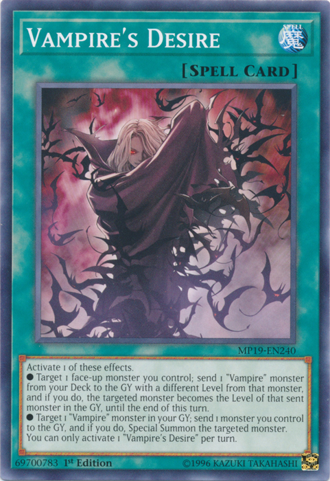 Vampire's Desire [MP19-EN240] Common | Amazing Games TCG