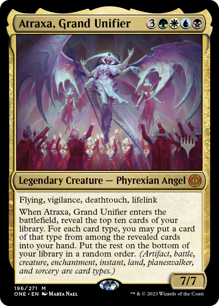 Atraxa, Grand Unifier (Promo Pack) [Phyrexia: All Will Be One Promos] | Amazing Games TCG